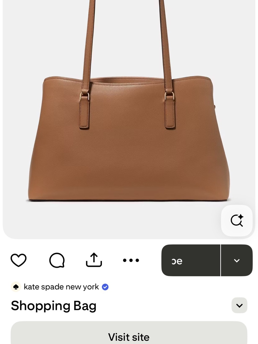 kate spade Tan Leather Tote